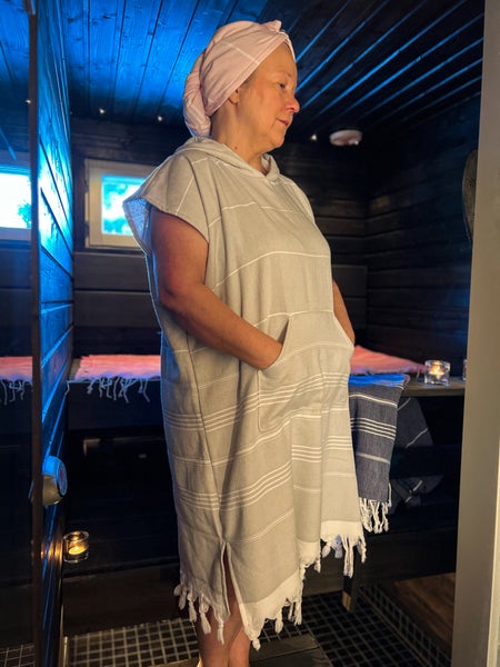 Terry poncho - tuplakangas